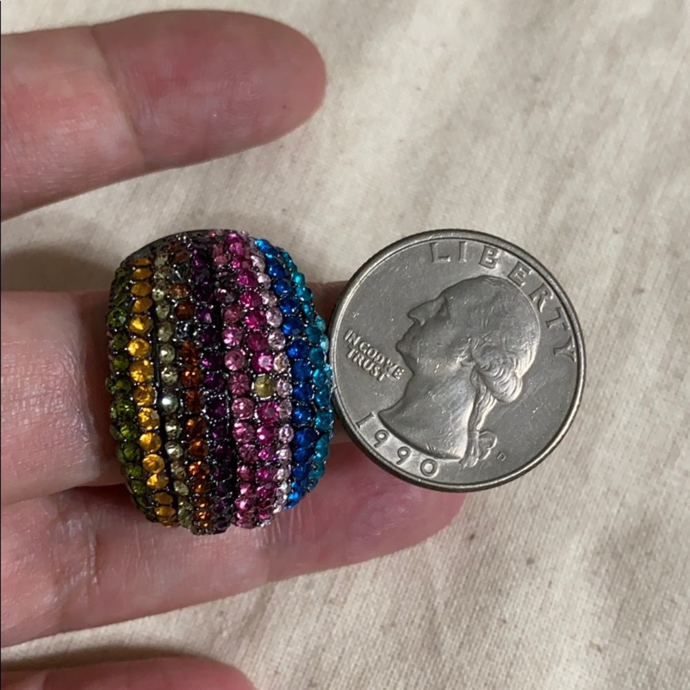 🖤multicolor💕stone ring - Picture 6 of 9